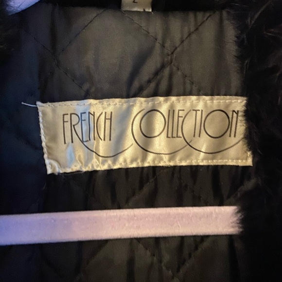 French Collection Vintage Rabbit Fur Jacket . Black . one size - Picture 4 of 5